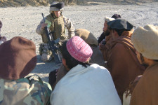 Captain Ken Barr, Khowst Province, Afghanistan. January 2005.
