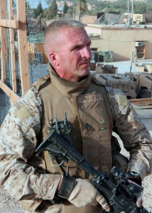 Gunnery Sergeant Jim Lanham, Kilo Company. Haqlaniyah, Iraq. June 2006.