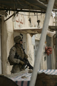 Sergeant David Christoff, Kilo Company. Haqlaniyah, Iraq. May 2006.