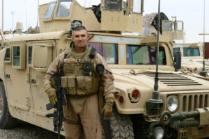 SgtMaj Walter Baldwin, Anbar Province, Iraq. December 2007.